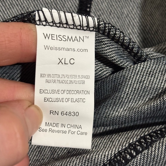 Weissman Dark Gray Costume Jacket with Faux Fur - Picture 5 of 10